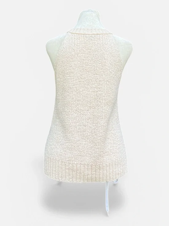 J. Crew Hi-Neck Sweater Tank in Antique White (Cream) Size Small - Picture 6 of 10
